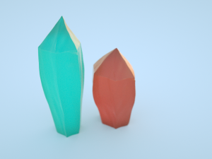 crystal wolf scene Modelo 3D