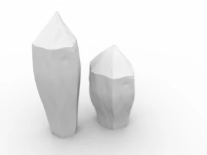 crystal wolf scene 3D Model