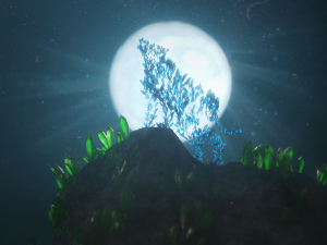 crystal wolf scene Modelo 3D