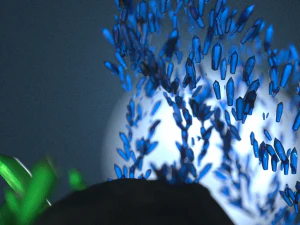 crystal wolf scene 3D Model
