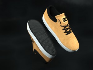 realisitc dc shoes crisis - beige 3D Model
