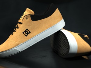 realisitc dc shoes crisis - beige 3D Model