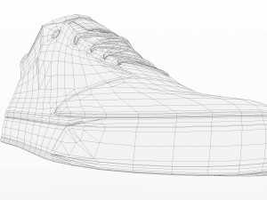 realisitc dc shoes crisis - beige 3D Model