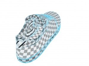 realisitc dc shoes crisis - beige 3D Model