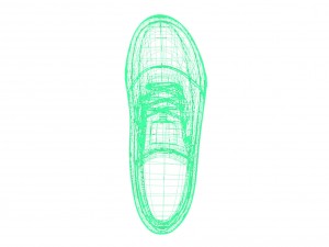 realisitc dc shoes crisis - beige 3D Model