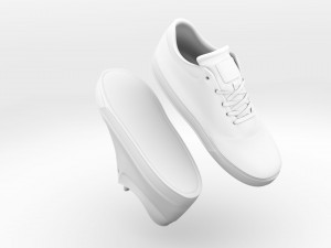 realisitc dc shoes crisis - beige 3D Model
