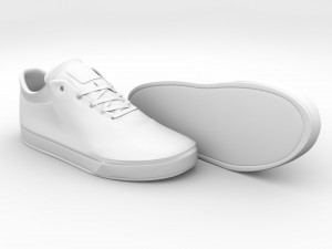realisitc dc shoes crisis - beige 3D Model