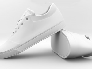 realisitc dc shoes crisis - beige 3D Model