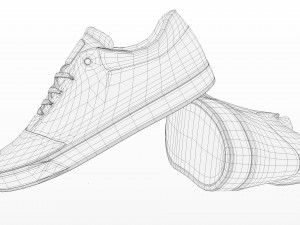 realisitc dc shoes crisis - beige 3D Model