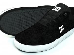 realisitc dc shoes crisis - black 3D Model