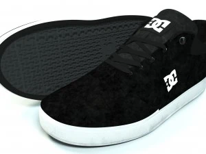 realisitc dc shoes crisis - black 3D Model