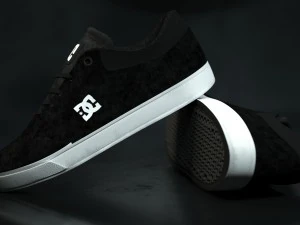 realisitc dc shoes crisis - black 3D Model