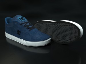realisitc dc shoes crisis - blue 3D Model