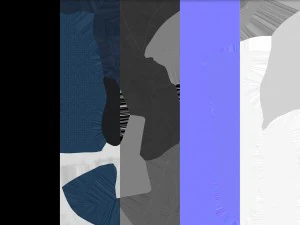 realisitc dc shoes crisis - blue 3D Model