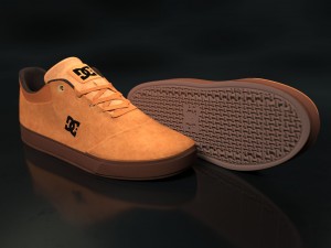 realisitc dc shoes crisis - brown 3D Model