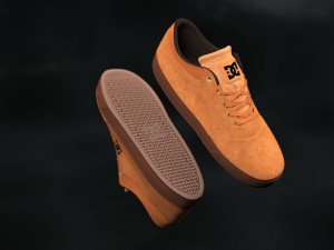 realisitc dc shoes crisis - brown 3D-Modell