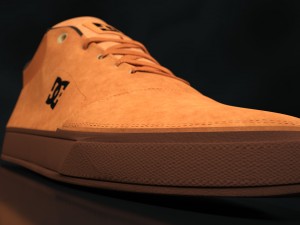 realisitc dc shoes crisis - brown 3D-Modell