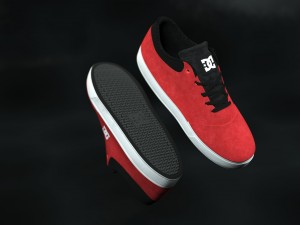 realisitc dc shoes crisis - red 3D-Modell