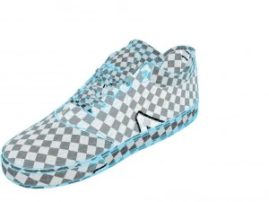 realisitc dc shoes crisis - red 3D Model