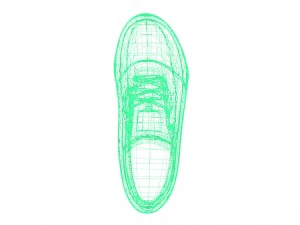 realisitc dc shoes crisis - red 3D Model
