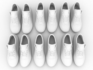 realisitc dc shoes crisis - collection of 6 colors 3D Модель