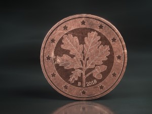 realistic 2 cent - euro - low poly 3D Модель