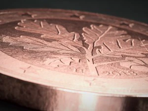 realistic 2 cent - euro - low poly 3D Model