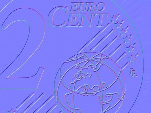 realistic 2 cent - euro - low poly 3D Модель