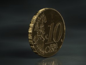 realistic 10 cent - euro - low poly 3D Модель