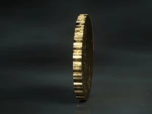 realistic 10 cent - euro - low poly 3D Model