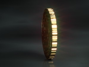 realistic 10 cent - euro - low poly 3D Модель