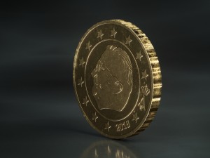 realistic 10 cent - euro - low poly 3D Модель