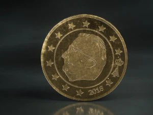 realistic 10 cent - euro - low poly 3D Model