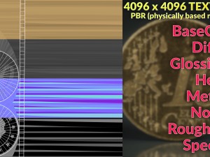 realistic 10 cent - euro - low poly 3D Модель