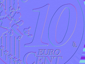 realistic 10 cent - euro - low poly 3D Модель