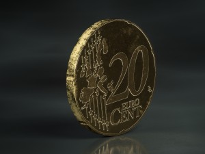 realistic 10 cent - euro - low poly 3D 模型
