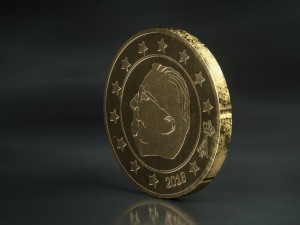 realistic 10 cent - euro - low poly 3D 模型