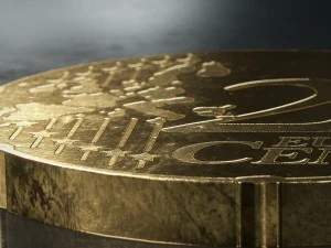realistic 10 cent - euro - low poly 3D Model