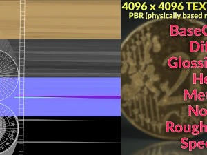 realistic 10 cent - euro - low poly 3D Model