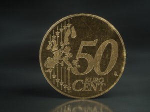 realistic 50 cent - euro - low poly Model 3D