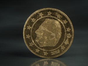 realistic 50 cent - euro - low poly Model 3D
