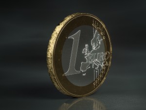 realistic 1 euro - low poly 3Dモデル