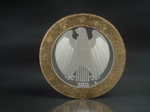 realistic 1 euro - low poly 3Dモデル