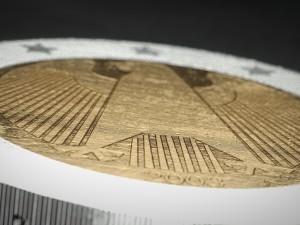realistic 2 euro - low poly 3D Model