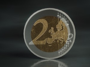 realistic euro coins - low poly s 3D मॉडल