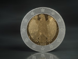 realistic euro coins - low poly s 3D मॉडल