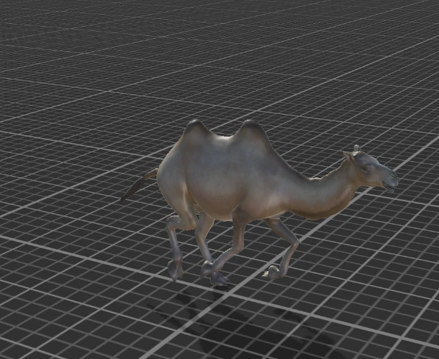 desert camel 3D Model .c4d .max .obj .3ds .fbx .stl .blend 