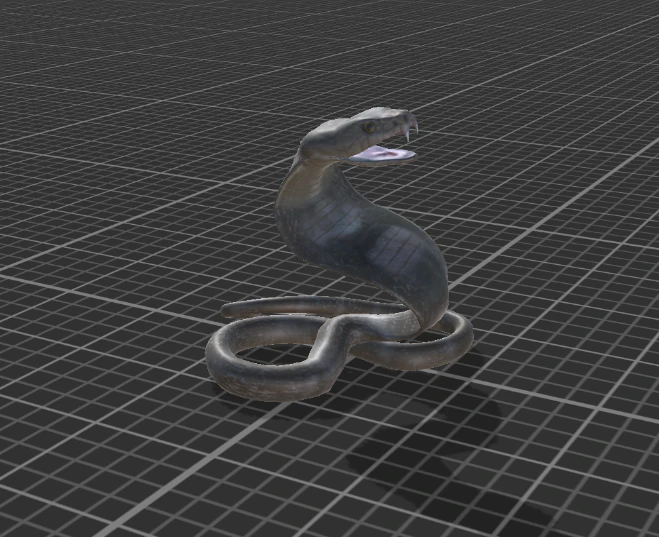 cobra snake 3D Model .c4d .max .obj .3ds .fbx .stl .blend 
