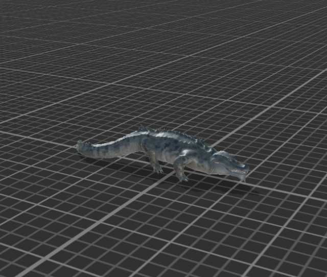 swamp crocidile 3D 모델 .c4d .max .obj .3ds .fbx .stl .blend 