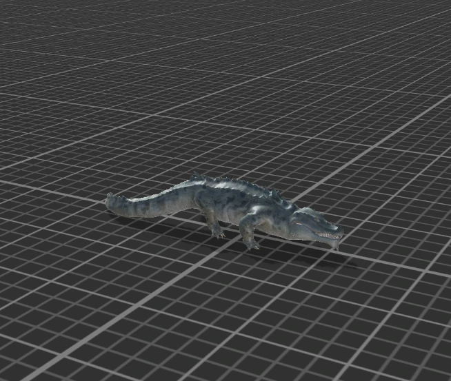 swamp crocidile 3D Model .c4d .max .obj .3ds .fbx .stl .blend 